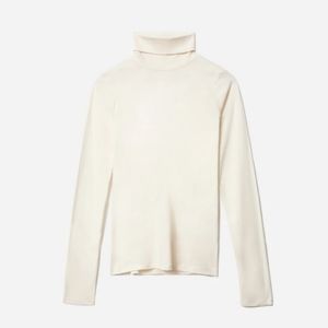 Everlane Cream Organic Cotton Turtleneck